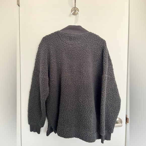 Aerie Dream Sherpa Quarter Zip Sweatshirt - Picture 3 of 3